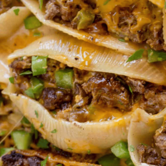 Stuffed shells ready to serve