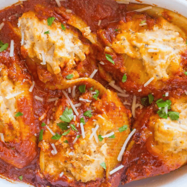 stuffed shells after baking